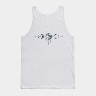 Hand Drawn Mystical Moon Tank Top